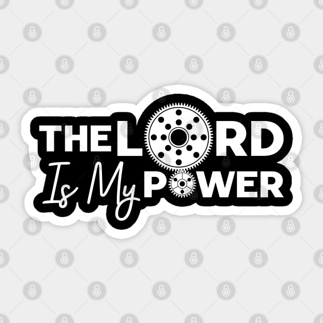 The Lord is my power Sticker by Christian ever life